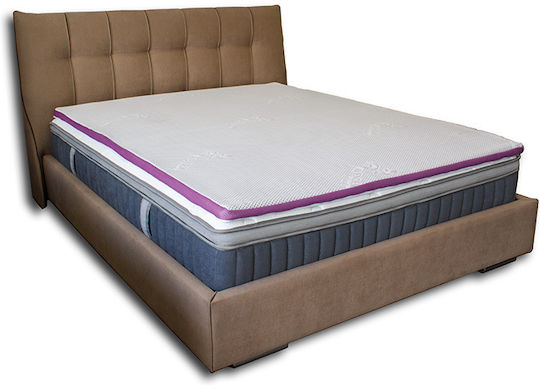 Como felt & wadding producers Mattress Topper Memory Foam 3D Single Memory Foam with Removable Cover & Elastic Straps 90x190x4cm