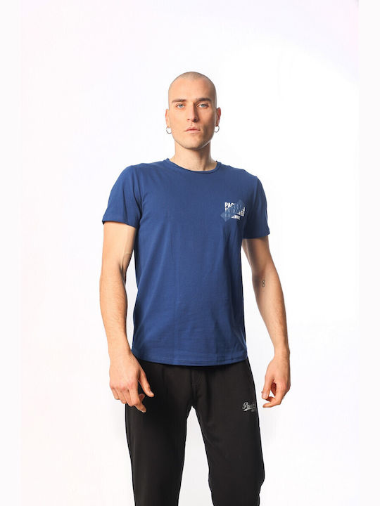 Paco & Co T-shirt Bărbătesc cu Mânecă Scurtă Albastru