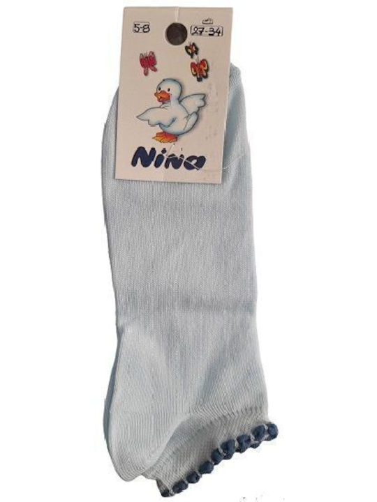 Children's socks No 27-34 light blue