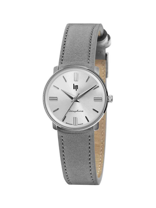 LIP Dauphine Grey Leather Strap