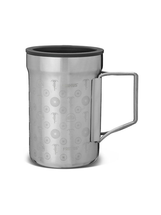 Primus Cană Metalic cu Capac Argintiu 300ml