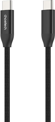 Choetech XCC-1035 Braided USB 3.1 Cable USB-C male - USB-C male 240W Black 1m