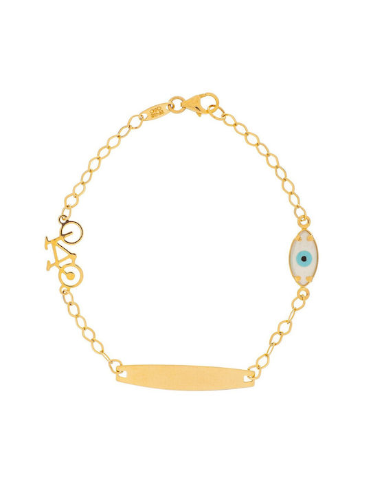 Children's Bracelet-Identity VITOPOULOS Gold 9K