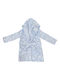 Dinosaurs Fleece baby robe blue W23