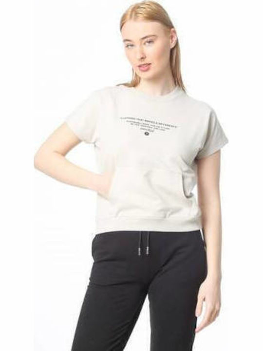 Paco & Co Diffrence Γυναικείο T-shirt Μπεζ