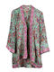 Women's boho kimono boho short green Green