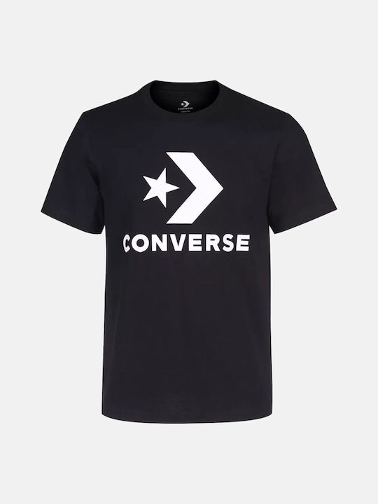 Converse T-shirt Bărbătesc cu Mânecă Scurtă Negru