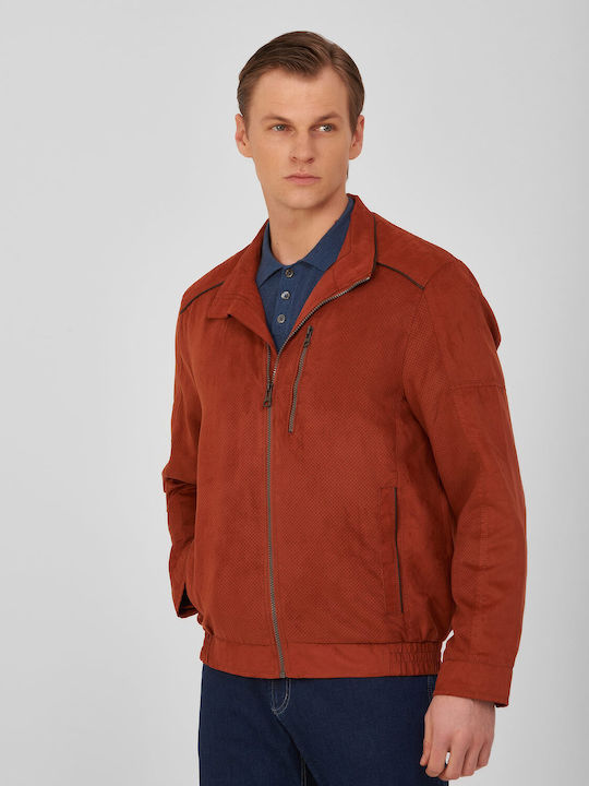 Bomber jacket modern fit Kaiserhoff Hazelnut POLYESTER SOLID COLOR ALL DAY, CASUAL, BUSINESS, SPORT