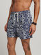 Men's Swimwear Shorts Blue with Patterns