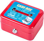 Cash Box with Lock Red CB1