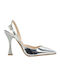 Women's pumps Piedini 0906 silver metallic