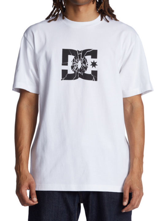 DC Shatter Ανδρικό T-shirt Λευκό με Στάμπα