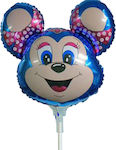 Balloon foil micro Lolly Mouse Blue