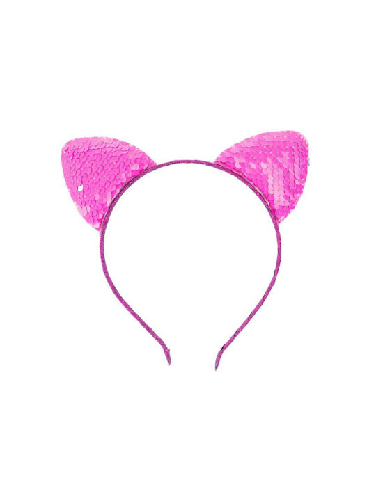 Children's hair cue with sequins fuchsia 02573