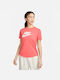 Nike Damen Sport T-Shirt Orange