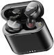 Tozo Tws T6s Earbud Bluetooth Handsfree Ακουστικά με Αντοχή στον Ιδρώτα και Θήκη Φόρτισης Μαύρα
