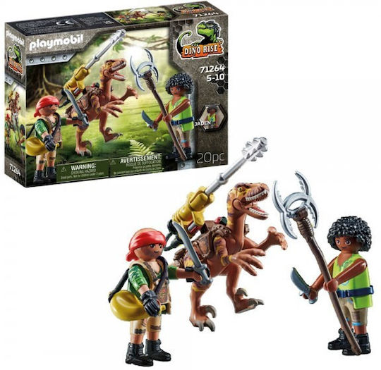 Playmobil Dino Rise Deinonych & Explorers pentru 5-10 ani