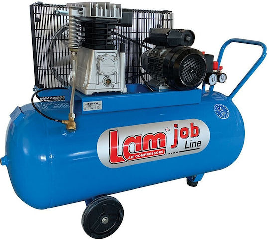Lam Single-Phase Air Compressors with Power 2hp and Airtank 100lt 100/2M/JOB