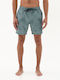 Men's Swimwear Shorts Green With Patterns