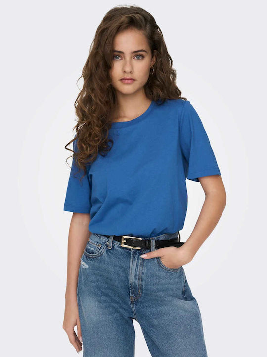 Only Women's T-shirt Blue