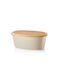 Guzzini Tierra Bread Box with Lid Plastic Beige 31.5x16.5x12.9cm
