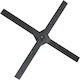 Woodwell Cross made of Metal in Gray Color 60x60x5cm
