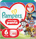 Pampers Πάνες Βρακάκι Paw Patrol No. 6 για 14-19kg 60τμχ