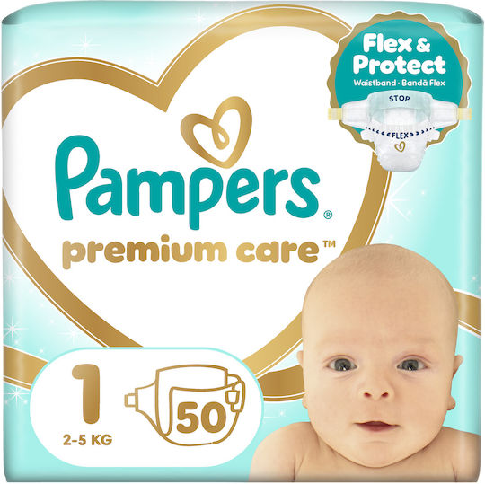 Pampers Tape Diapers Premium Care No. 1 for 2-5kg 50pcs