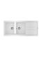 Teka Nova 80 B-TG 2B 1D 115400019 Drop-In Мивка от Синтетичен Гранит Ш116xД51см Бял