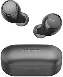 Earfun Free 1S In-ear Bluetooth Handsfree Ακουστικά με Αντοχή στον Ιδρώτα και Θήκη Φόρτισης Μαύρα