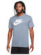 Nike Icon Futura Men's Athletic T-shirt Short Sleeve Light Blue