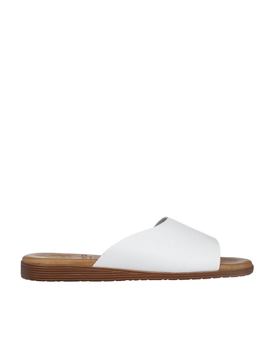 Marila Women's Slipper Flat White Leather - 748-21010-012