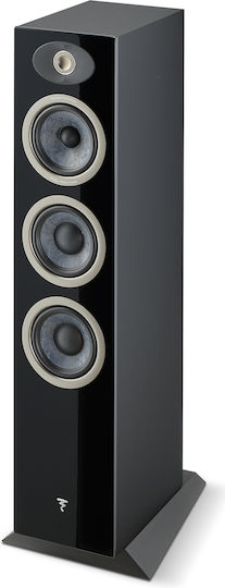 Focal Theva N°2 Paar Passive Hi-Fi-Lautsprecher Boden 3-Wege Treiberkonfiguration 19.1x35.2x93.1cm Schwarze