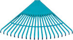 Plastic Triangular Leaf Broom Blue