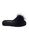 Women's Satin Slippers Sabina S2201-Blue