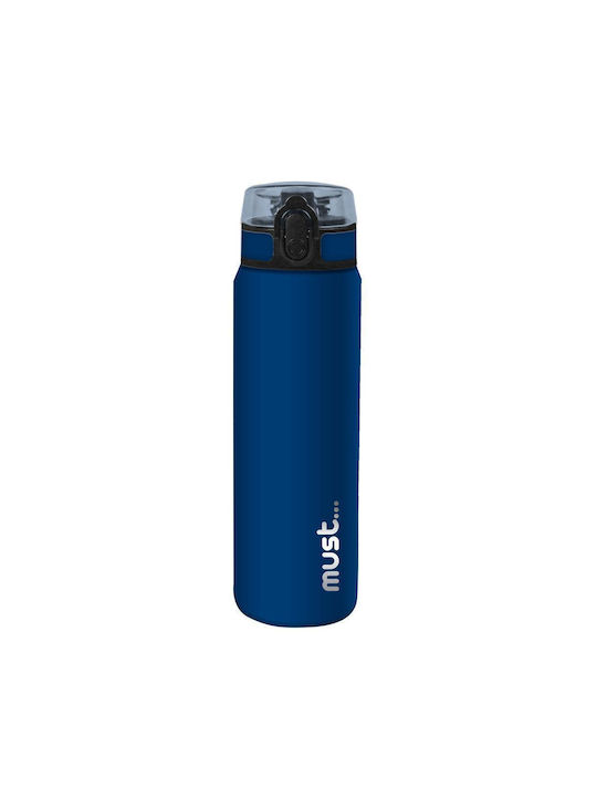 Must 584891 Kids Water Bottle Stainless Steel Blue 600ml