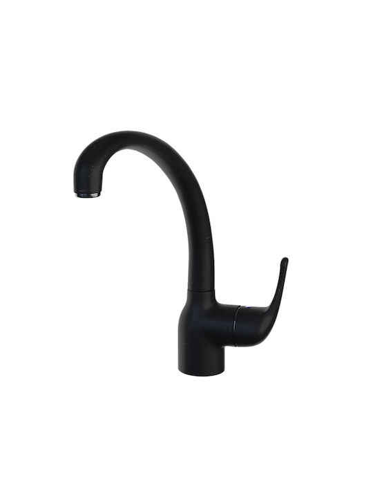 Sanitec Jolla Kitchen Faucet Counter Nero