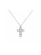 Cross in white gold K14 MSS-20737W