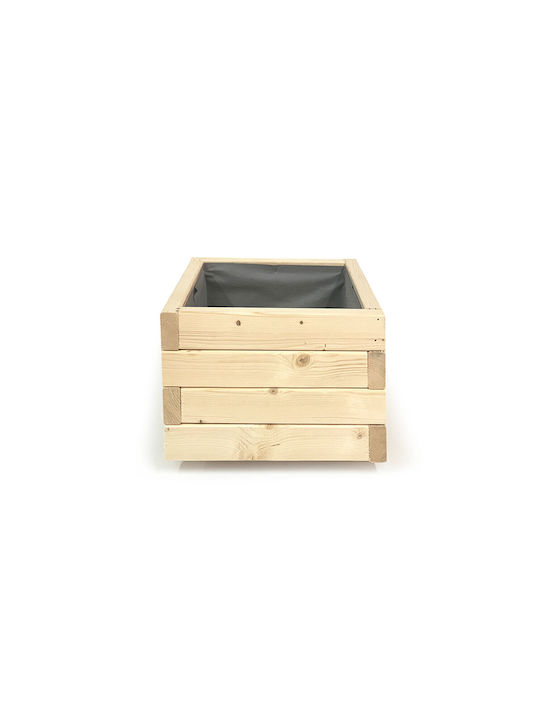 Woodware Γλάστρα Ξύλινη Μπεζ