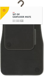 Shell Set Față și Spate 4 Bucăți Covoare Auto Negre Shell Set Față și Spate 4 Bucăți Covoare Auto Negre