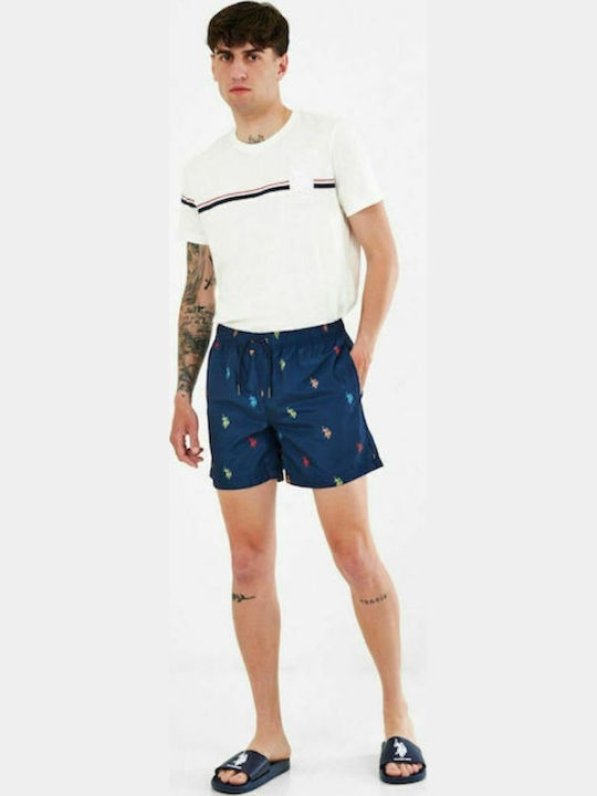 Coty Men's Swimwear Blue Shorts with Prints