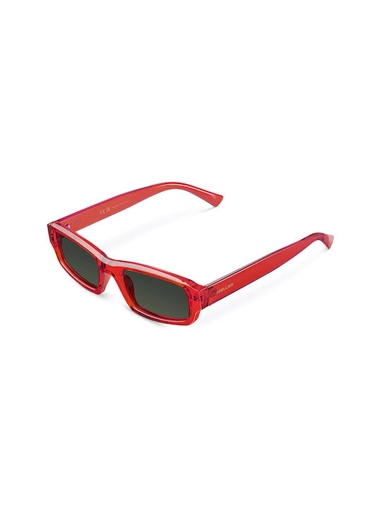 Meller Barack Sunglasses with Scarlet Olive Plastic Frame and Green Polarized Lens BC-SCARLETOLI