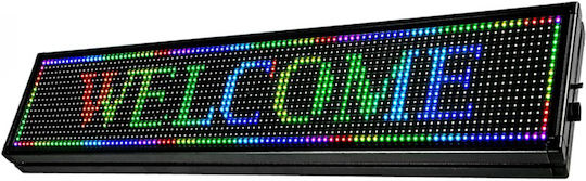 Κυλιόμενη Πινακίδα LED Διπλής Όψης Αδιάβροχη 100x40cm RGB
