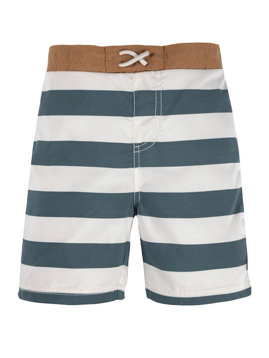 Laessig Block Stripes Kids Swimwear Blue Swim Shorts