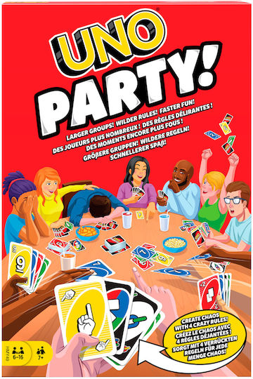 Joc de Societate Uno Party 7+ Ani (EN) Mattel