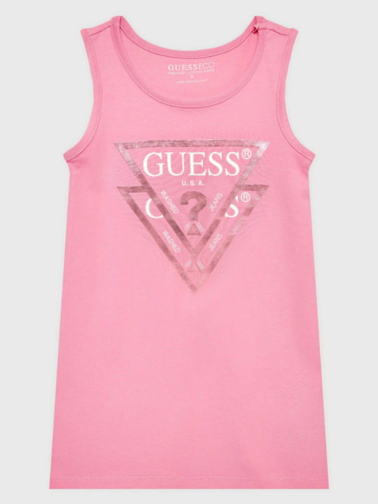 Guess Kids Dress Sleeveless Pink