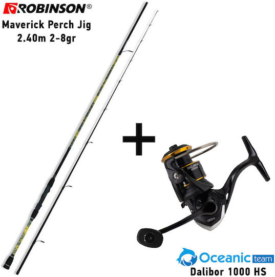 Robinson Toshido 240 Καλάμι Ψαρέματος για Light Rockfishing 2.4m με Μηχανισμό 2-8gr