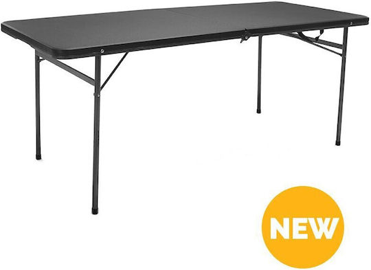 OZtrail Τραπέζι Ατσάλινο για Camping Πτυσσόμενο 183x76x73cm Μαύρο