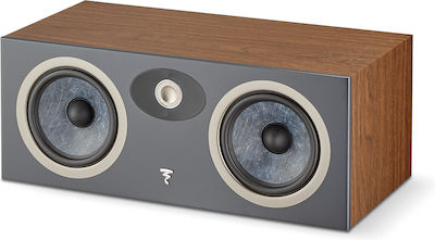 Focal Theva Center Ηχείο Hi-Fi Κεντρικό 200W 2 Δρόμων Π53xΒ26xΥ21.2εκ. Dark Wood