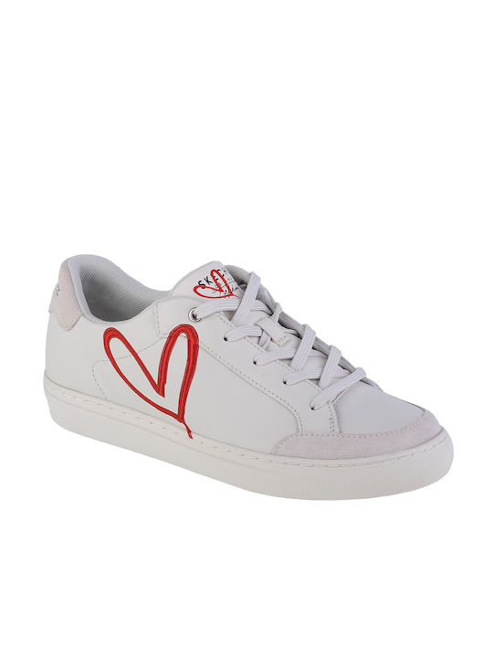 Skechers Lonely Heart Femei Sneakers Albe